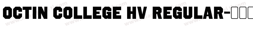 octin college hv regular字体转换